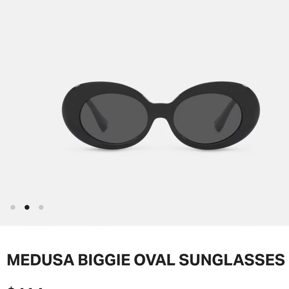 VERSACE MEDUSA BIGGIE OVAL SUNGLASSES